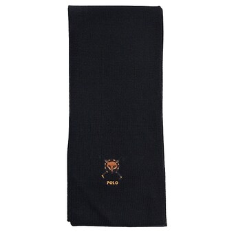 폴로 자수 리브 니트 머플러 PC1046-001