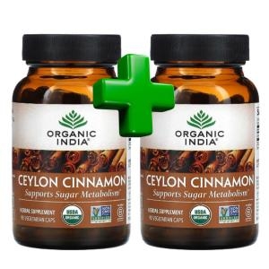 오가닉인디아 실론 시나몬 90정 (2개)