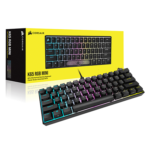 CORSAIR K65 RGB MINI 블랙 (저소음 적축)_이미지