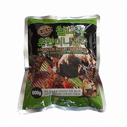 홈베큐 지피니 참나무 훈연 미니 장작 600g (12개)