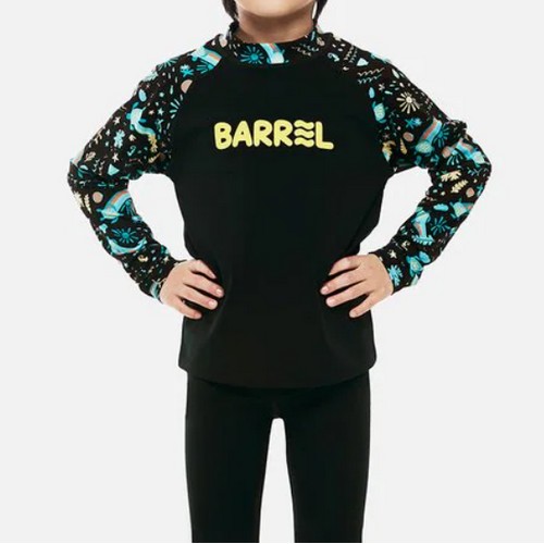 배럴 키즈 서브마린 래쉬가드 블랙 B6SKWRG302BLK