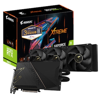 GIGABYTE AORUS 지포스 RTX <b>3090</b> <b>Ti</b> XTREME 워터포스 D6X 24GB 피씨디렉트