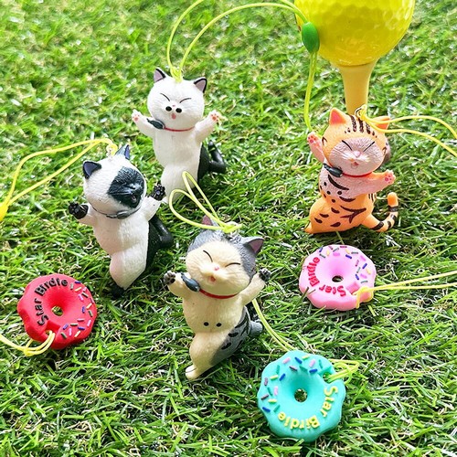 턴트골프 빅토리 고양이 도넛링 골프티걸이