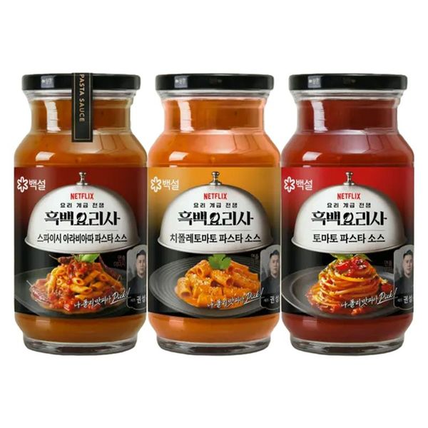  백설 흑백요리사 파스타 소스 아라비아따 600g + 치폴레 토마토 600g + 토마토 600g [1개]