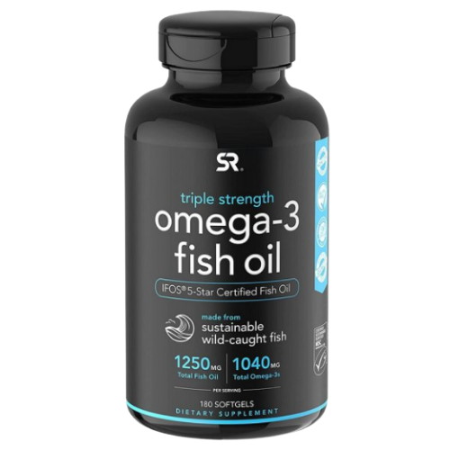 스포츠리서치 트리플 스트렝스 오메가3 피쉬오일 1250mg 180캡슐 (1개)_이미지