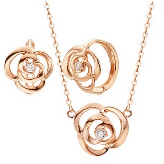 골드리아 14K 로즈센트 여성 목걸이 귀걸이 세트이미지입니다. 누르면 해당 게시물로 새창이동합니다.