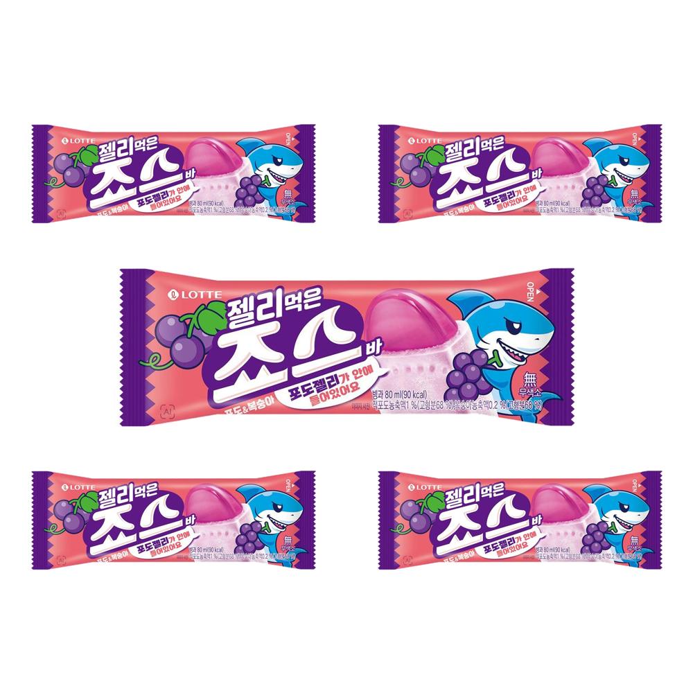 젤리먹은 죠스바 포도 복숭아 80ml