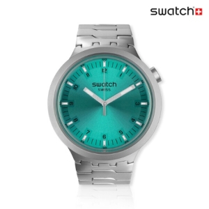 스와치 빅 볼드 아이러니 AQUA SHIMMER SB07S100G