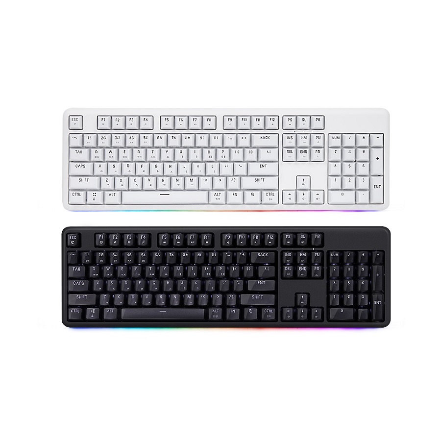 한성컴퓨터 TFG ARF 게이트론 RGB 게이밍 크리스탈 광축 화이트 (청축)_이미지