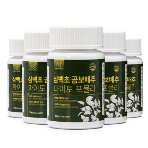 백세식품 삼백초 곰보배추 파이토 포뮬라 60정 (5개)_이미지