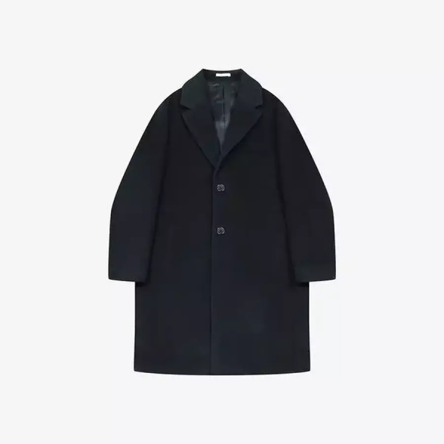 신원 퓨어울 세미오버 코트 블랙 PLHAX7060 H