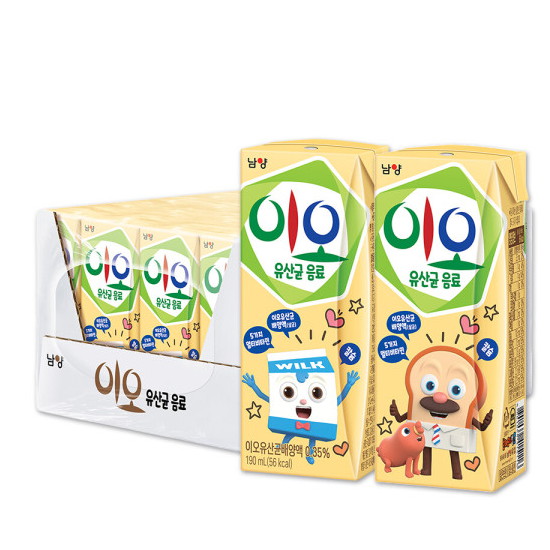 남양유업 이오 브레드이발소 유산균 음료 미니 190ml (24개)_이미지