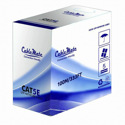CABLEMATE CAT.5E 랜케이블 (1롤/박스형/UTP) 회색 (305m)