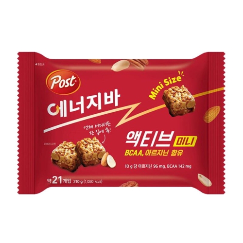 동서식품 포스트 포스트 에너지바 액티브 미니 210g (1개)