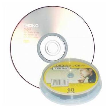 TRONO DVD-R 4.7GB 4x 케익 10장_이미지