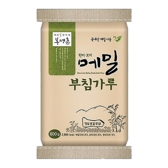 봉평농원 메밀 부침가루 2호 800g (1개)