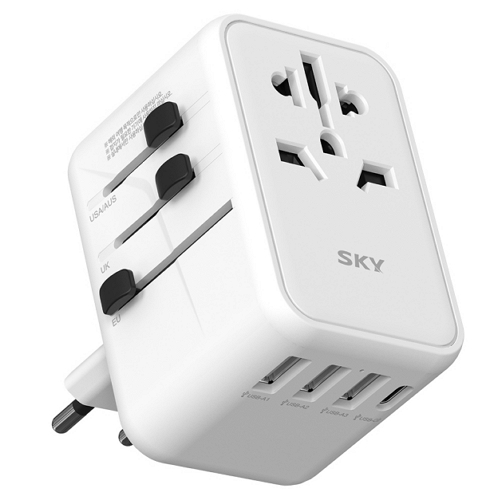 스카이랩 스카이 필 PD 45W 5포트 여행용 충전기 SKY-TMA45WPD_이미지