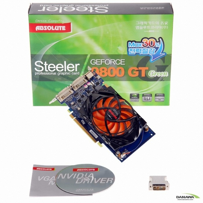 ���� ������ 9800GT Steeler Green 512MB AC30