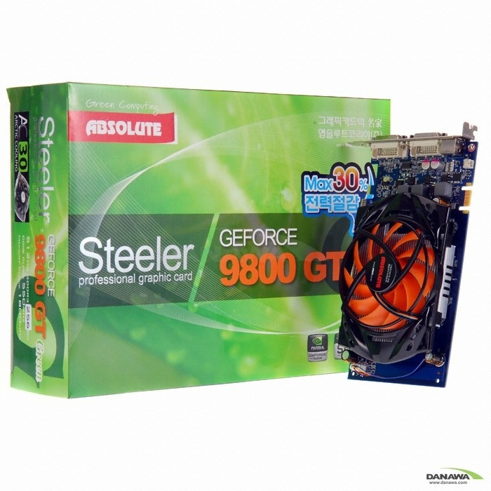 ���� ������ 9800GT Steeler Green 512MB AC30
