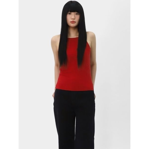 엘케이트 여자 나시티 슬림핏 데일리 민소매 여름 슬리브리스 티 LDE049_이미지