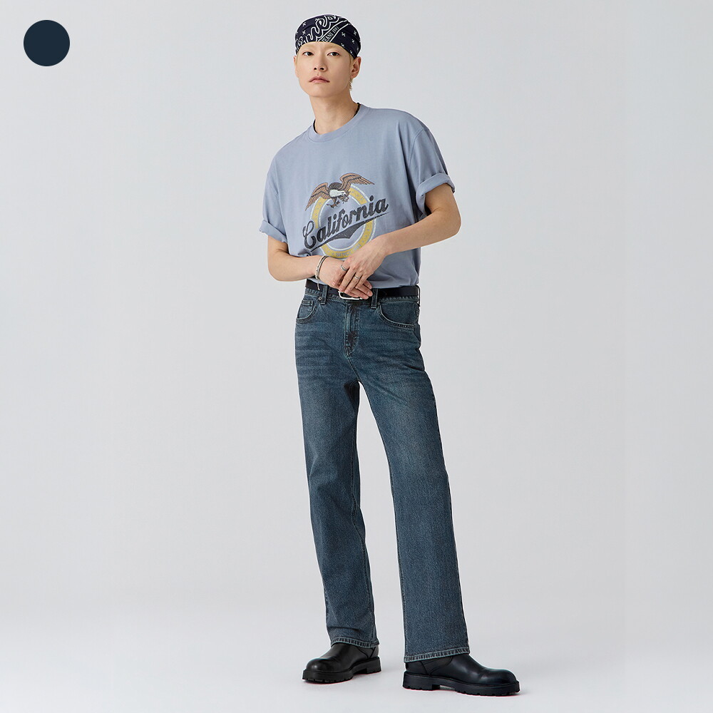 남성 DBL톤 와이드핏 청바지 MQ3D9153