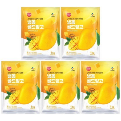 이츠웰 냉동 골드망고 1kg (5개)_이미지