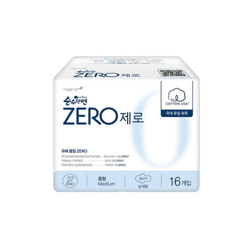 순수한면 제로 중형 16개 (8팩(128개))_이미지