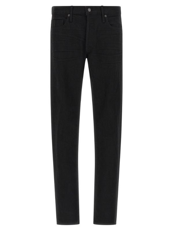 톰포드 로고 패치 스트레이트 레그 진 DPH001DMC084