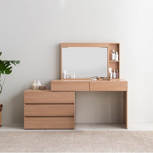 리바트  리타 수납형 거울장 화장대 1200