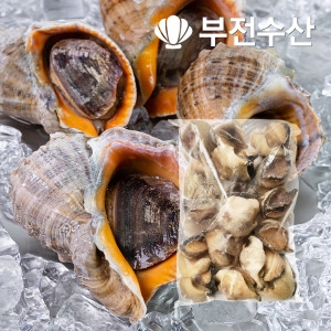 부전수산 냉동 손질 신선한 참소라살 1kg 사이즈선택 자숙참소라살 참소라숙회 소라요리 소라찜 소라무침_이미지