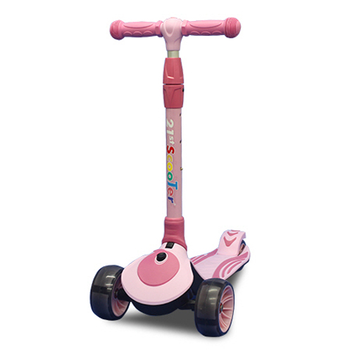 파파스토이 21st 크레용 접이식 킥보드 (파스텔핑크)_이미지