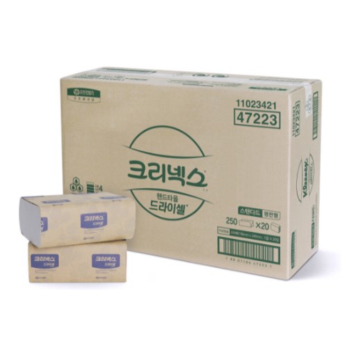 유한킴벌리 크리넥스 드라이셀 핸드타월 스탠다드 F250S (5,000매)
