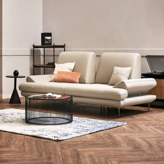 자코모 일레븐 스윙 기능성 슈렁큰 천연가죽 소파 3인용 (스툴별도)