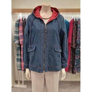 후드카라 데님 자켓 JK3307