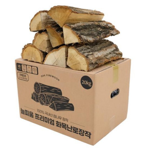 밴프 늘피움 프리미엄 화목난로 장작 20kg_이미지