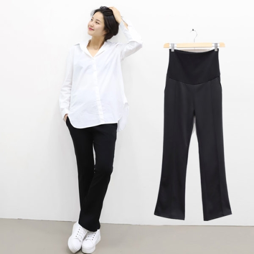 마미누리 임산부 분또나팔팬츠 임부복 부츠컷 캐주얼 정장 바지
