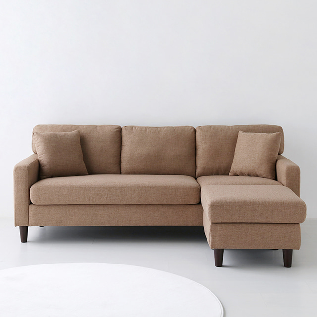 네르센 7953 카우치형 패브릭 소파 3인용