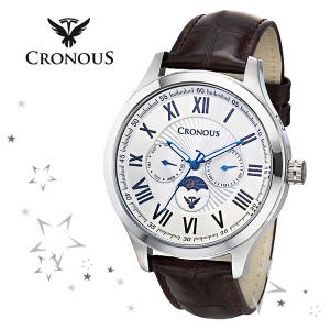 크로노스 CD88013WT-BR CRONOUS 크로노스 손목시계 크로노그래