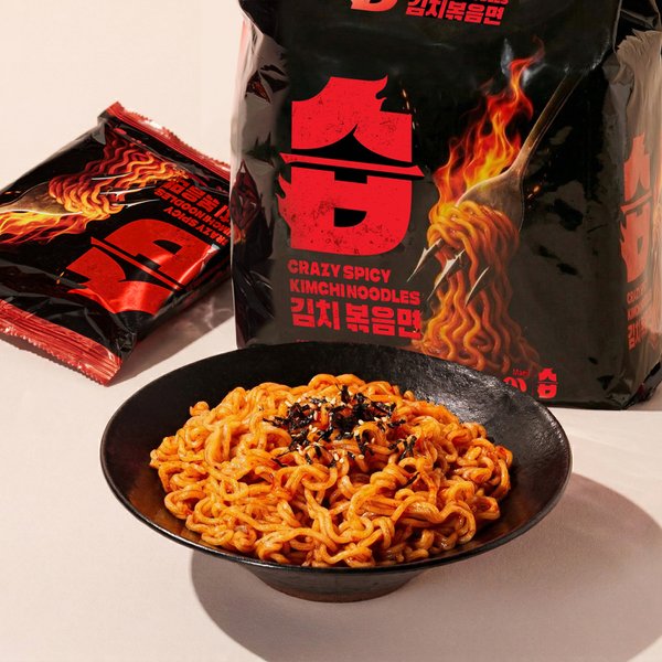 (주)나면 습 김치볶음면 147.2g (4개)_이미지