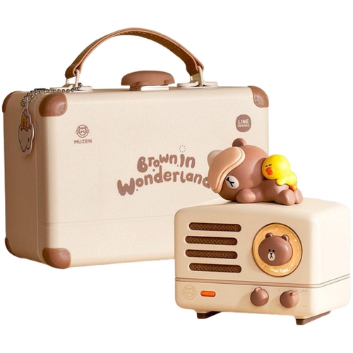 MUZEN X 라인프렌즈 OTR 메탈 블루투스 스피커 MW-2AI (본품, 해외구매)_이미지