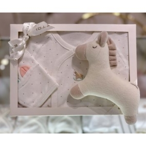 에뜨와 말띠임신출산선물 토드배내저고리X딸랑이세트 07R017041S9