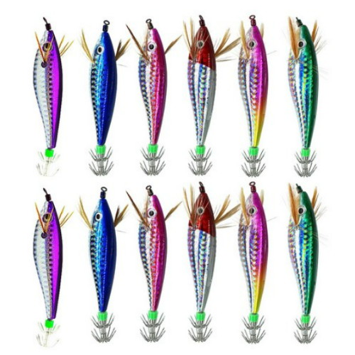 베이트샵 레이저 수평 드롭 에기 C타입 12p 세트