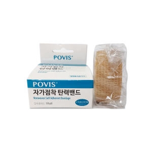포비스 자가점착탄력밴드 1인치 2.5cm 4.5cm 1롤 압박용밴드 코반 탄력붕대 손가락 압박붕대