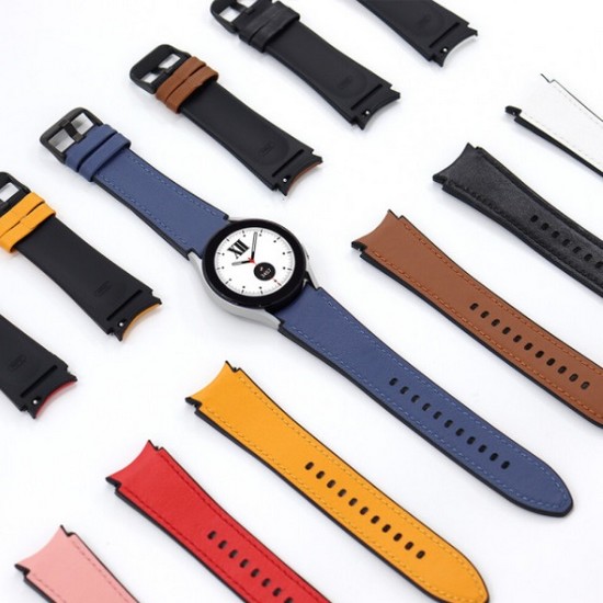 갤럭시워치 시리즈 날개형 하이브리드 가죽 스트랩