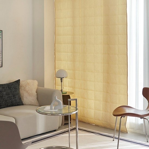 데코뷰 프리미엄 순면 바람막이 누빔 3중 방한커튼