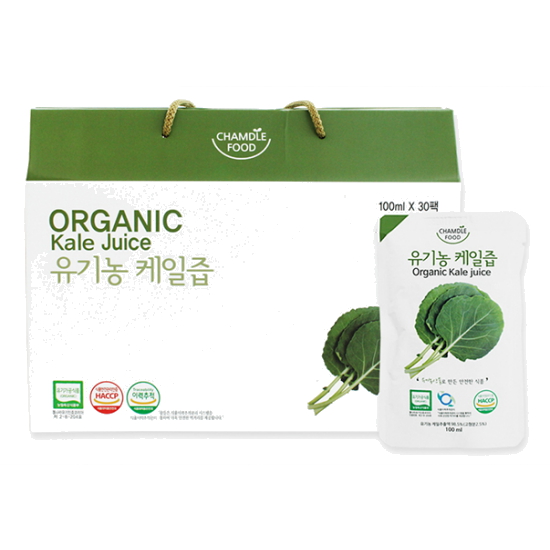 참들식품 푸드버킷 유기농 케일즙 100ml 30포 (1개)