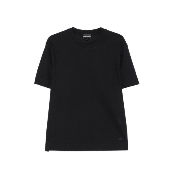 엠포리오아르마니 short-sleeve chevron-knit T-shirt EM007038AF10762_이미지