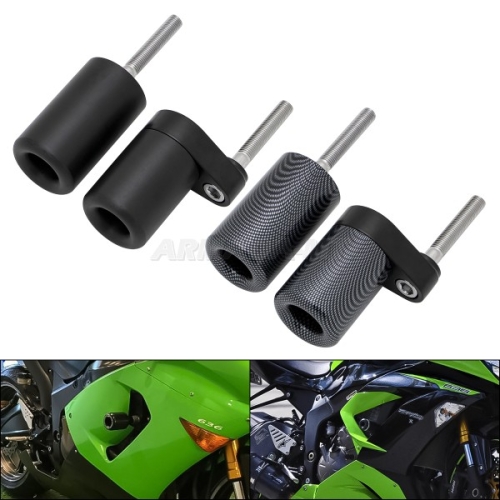 가와사키 호환 오토바이 액세서리 노 컷 프레임 슬라이더 크래시 엔진 패드 낙하 방지 닌자 ZX-6R 636 2007-2008