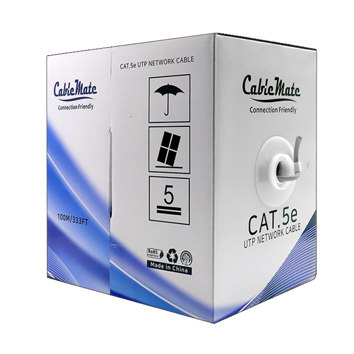CABLEMATE CAT.5E 랜케이블 (1롤/박스형/UTP) 회색 (100m)_이미지