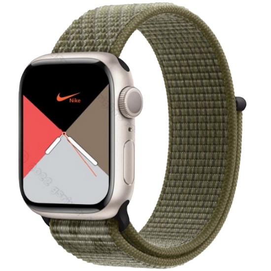APPLE 워치 시리즈8 41mm 스타라이트 알루미늄 (나이키 스포츠루프)_이미지